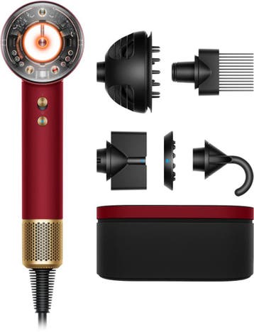 Dyson Supersonic Nural Curly+Coily - Föhn - Red Velvet/Goud, Verzenden, Nieuw