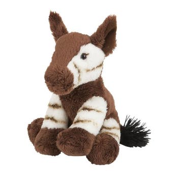 Okapi knuffel - pluche - 16 cm - savanne dier, Verzenden, Nieuw