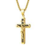 Fako Bijoux - Cubaans Kruis Jesus Voor Mannen - HD Ketting, Verzenden, Nieuw