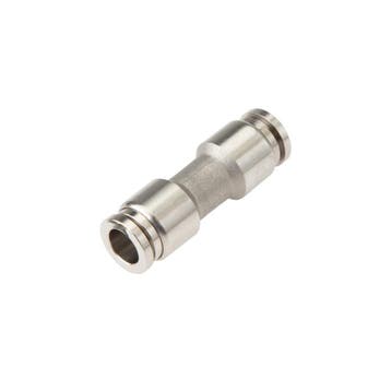 Rechte pneumatische insteekkoppeling - 6 bar - 4mm - RVS, Ophalen of Verzenden, Nieuw