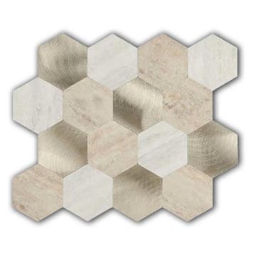 Zelfklevend Hexagon XL Beige, Nieuw