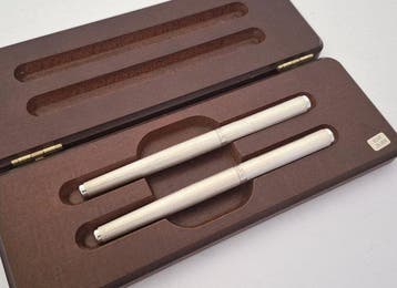 Ville dargent - Zilveren vulpen en balpen in geschenkdoos -, Nieuw
