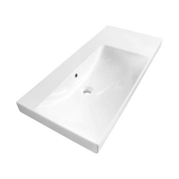 Brauer Aurora Wastafel Asymmetrisch - 100 cm - met 1, Ophalen of Verzenden, Nieuw