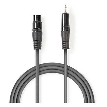 Jack 3.5 mm naar XLR kabel | V  M | Nedis | 1.5 meter, Verzenden, Nieuw