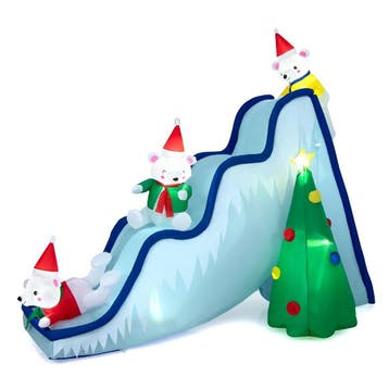 2dekans | Coast Opblaasbare Kerstglijbaan met IJsberen en, Ophalen of Verzenden, Zo goed als nieuw