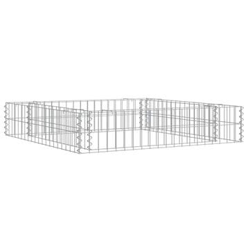 vidaXL Gabion plantenbak verhoogd 100x100x20 cm, Minder dan 30 cm, 100 cm of meer, Verzenden, Nieuw