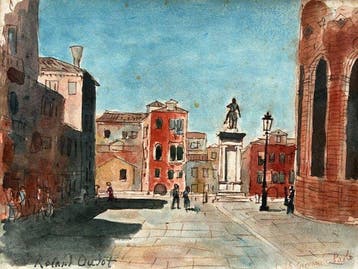 Roland Oudot (1897-1981) - Campo Santi Giovanni e Paolo