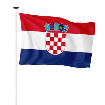 Vlag Kroatië 150x225cm (voor masten 6 en 7 meter), Nieuw