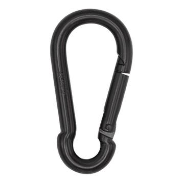 FORTEX Karabijnhaak 6x60mm WLL 120  kg zwart DIN 5299, Muziek en Instrumenten, Licht en Laser, Verzenden, Nieuw