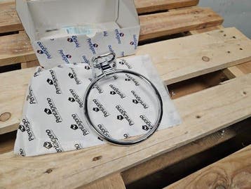 Pentagono handdoekring chroom, Ophalen of Verzenden, Nieuw, Chroom, Bad