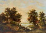 German School (XIX) - Landschaft mit Fluss und
