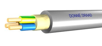 Donné Installatiekabel - YMvK Dca 3x1,5 mm² - Rol van 100, Ophalen of Verzenden, Nieuw, Groepenkast