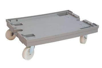 Transportonderstel 600x800x200mm polyamide zwenkwielen Grijs, Verzenden, Nieuw in verpakking