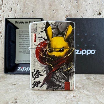 Zippo - Pikachu Samurai – Pokemon Japanese Art - Zonder, Nieuw