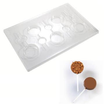 Martellato Chocolademal Lolly Rond (5x) Ø50x9mm 2st, Verzenden, Nieuw