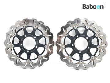 Remschijf Set Kawasaki ZZR 1400 2010-2014 +ABS (ZX-14, Verzenden, Gebruikt