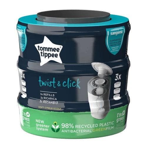 Tommee Tippee Twist & Click navulcassette 1 x 3 stuks, Huis en Inrichting, Schoonmaakartikelen, Verzenden