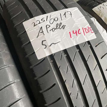 2 x Apollo 225-60-17 Zomerbanden 5mm, Auto-onderdelen, Banden en Velgen, Gebruikt, 17 inch, Ophalen of Verzenden, Band(en)