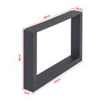 Stalen onderstel Makers set van 2 tafelpoot 40x64 cm zwart [, Verzenden, Nieuw