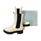 Manfield - Chelsea boots - beige - leer - maat 42, Kleding | Dames, Schoenen, Nieuw