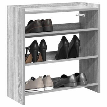 vidaXL Schoenenrek 60x25x62 cm bewerkt hout grijs sonoma, Verzenden, Nieuw