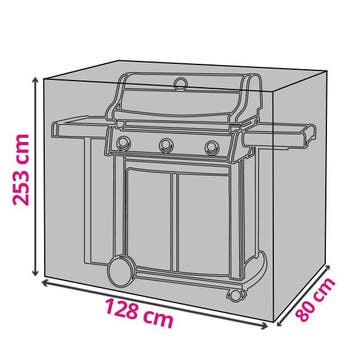 BBQ hoes | Rechthoekig | 128 x 80 x 253 cm, Tuin en Terras, Tuinmeubel-accessoires, Verzenden, Nieuw
