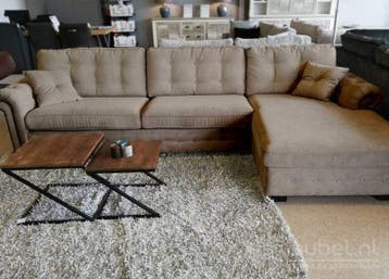 Loungebank Groenveld - loungebanken - Grijs, Nieuw, 150 cm of meer, Stof, 250 tot 300 cm