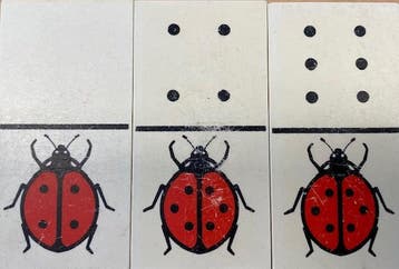 Domino met liefheersbeestjes, Verzenden, Nieuw