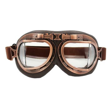 Unieke, retro motorbrillen, pilotenbrillen & vliegeniersbril, Heren, Nieuw met kaartje, Overige merken, Overige typen