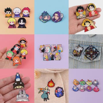 Anime & Manga Emaille Pins Set - Decoratieve Broches voor Ru, Verzenden, Nieuw
