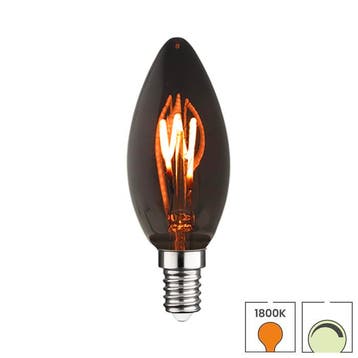 LED kaarslamp E14 | 3 watt dimbaar | 1800K extra warm wit |, Verzenden, Nieuw, E14 (klein), Overige typen