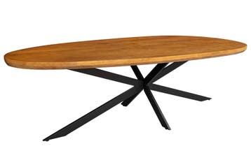 Eettafel ORGANIC ARTWORK 240cm acacia hout bruin - 47566, Huis en Inrichting, Ophalen of Verzenden, Nieuw