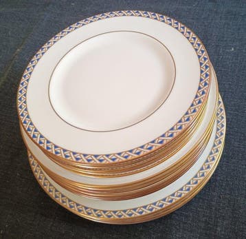 Richard Ginori - Tafelservies (18) - Beenderporselein, 24 kt