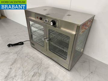 HCB RVS Warmhoudvitrine Warmtevitrine 66,5 cm 230V Horeca, Ophalen of Verzenden, Nieuw in verpakking