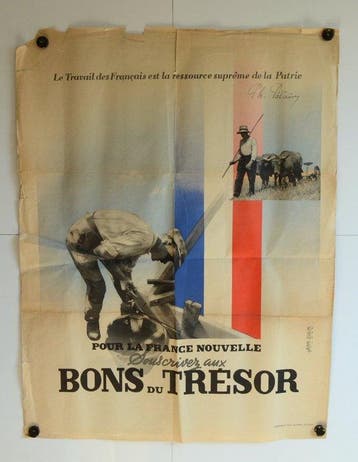 Jean Colin - Jean Colin - Bons du trésor - affiche originale