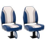 vidaXL Bootstoelen 2 st met poot 360° draaibaar, Watersport en Boten, Verzenden, Nieuw