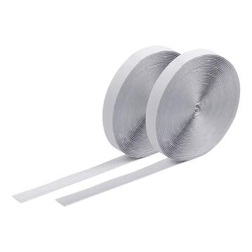 FORTEX klittenband zelfklevend set 2x 10 meter x 20 mm, Verzenden, Nieuw