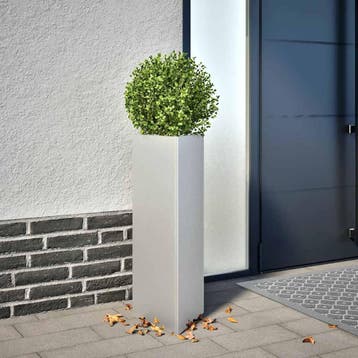 vidaXL Plantenbakken 2 st driehoek 30x26x75 cm, Tuin en Terras, Bloembakken en Plantenbakken, Verzenden, Nieuw, Metaal