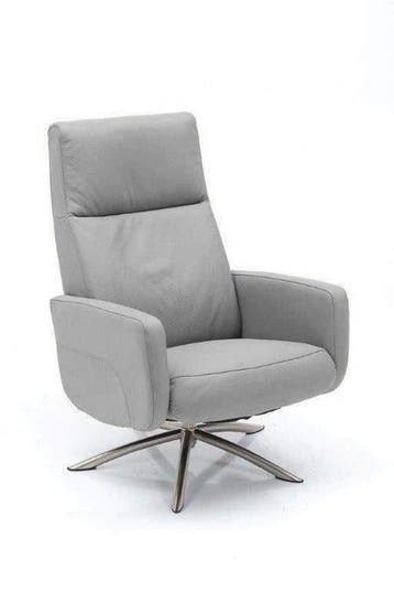 Relaxfauteuil Zevenaar - relaxfauteuils - Zilver, Nieuw, Stof