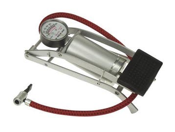 Voetpomp Met Manometer - 10 Bar - Voet Pomp - Inclusief 2 Ni, Ophalen of Verzenden