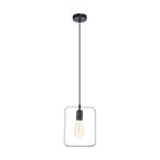 Zwarte retro hanglamp metaal, Aida, Nieuw, Ophalen of Verzenden, Retro, Metaal