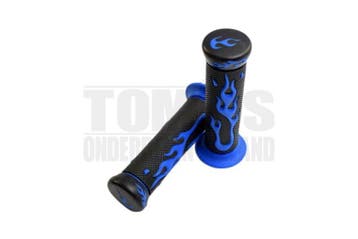 Handvatset Flame blauw / zwart 22mm / 24mm universeel, Ophalen of Verzenden, Nieuw, DMP