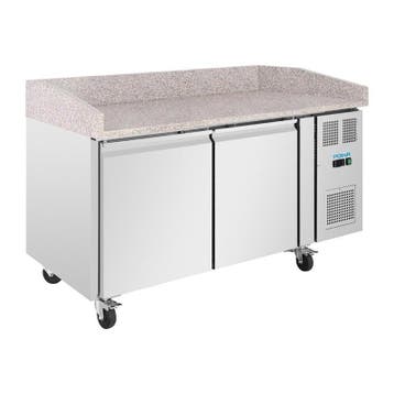 2-deurs Pizza Werkbank | 290L  | RVS |  Granieten Werkbla..., Verzenden, Nieuw in verpakking