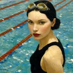 Le Yack - The Swimmers Gaze - Hand signed