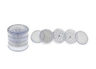 Kruidengrinder Plastic - Ø60 mm (5-delig)  Transparant, Verzamelen, Ophalen of Verzenden, Nieuw