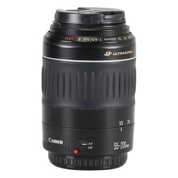 Canon EF 55-200mm f/4.5-5.6 II USM met garantie, Gebruikt, Canon, Canon EF, Telelens