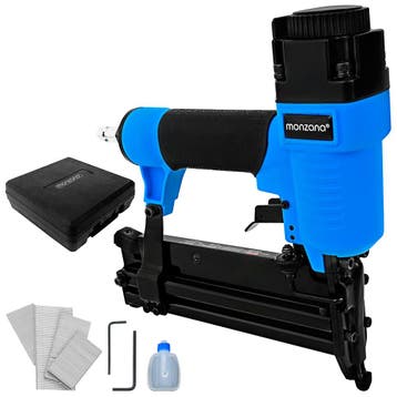 Niet- en Nagelspistool Blauw Zwart Perslucht (Tuinieren), Verzenden, Nieuw