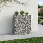 vidaXL Gabion Verhoogd Bed 2 pcs Zilver 130 x 50 x 150 cm, Verzenden, Nieuw, IJzer