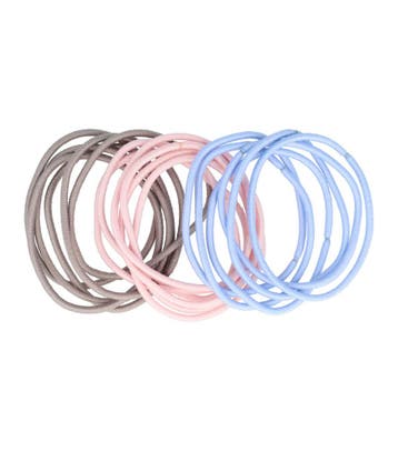 Haarelastieken Basic - Dun - Zonder Metaal – Roze Bruin, Nieuw