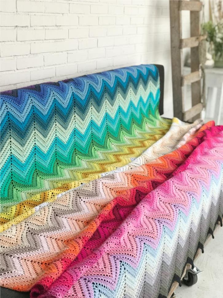 Haakpatroon byClaire Alle kleuren deken, Hobby en Vrije tijd, Breien en Haken, Breien of Haken, Nieuw, Wol of Garen, Ophalen of Verzenden